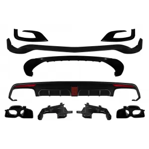 Brabus front and rear A Design bumper suitable for Mercedes S-Class W222 2013-2017 with exhaust tips