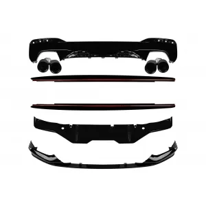 M Performance Design Design add-ons and diffuser with M5 black tailpipes suitable for BMW 5 Series G30 2017-2020