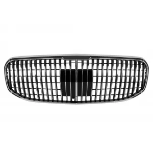 Chrome/black Maybach style grille suitable for Mercedes GLS X167 2020-2023 for the model with Distronic