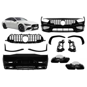 A Design package type GT63 with black lacquer GT type grille suitable for Mercedes A Design GT X290 4 Door Coupe after 2019