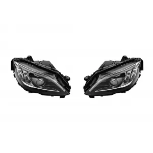 New Design LED headlight tuning kit suitable for Mercedes C-Class W205, S205 2014-2018 with chrome base, left and right - ABMEHX6009854