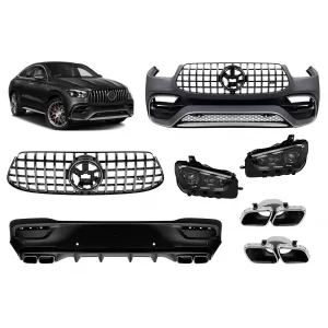 GLE63 A Design package suitable for Mercedes GLE Coupe C167 after 2019 for the model equipped with A Design line rear bumper