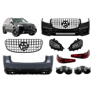 Tuning package A Design Line suitable for Mercedes GLS X167 2020-2023, after 2024, with black elements, with headlights and taillights