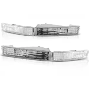Tuning indicator set suitable for the headlight for Honda Prelude 1992-1997 with chrome base left + right
