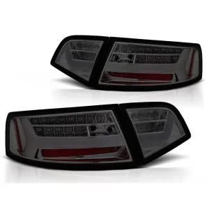 Tuning LED tail light set suitable for Audi A6 C6 sedan 2008-2011 smoked, left and right