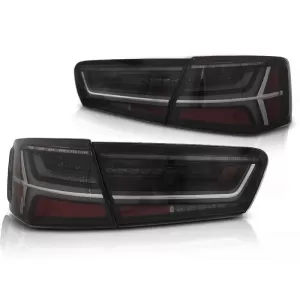 Tuning LED tail light set suitable for Audi A6 C7 2011-2014 smoked, left and right - ABAUTX6010054