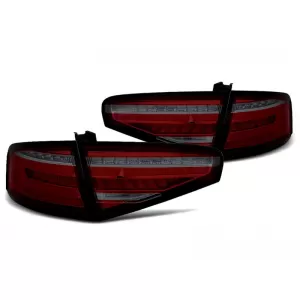 Tuning LED tail light set suitable for Audi A4 sedan 2012-2015 red/smoked base, left and right