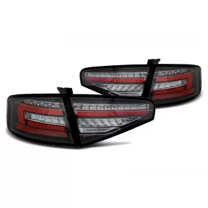 LED tuning tail light set suitable for Audi A4 sedan 2012-2015 black base, left and right