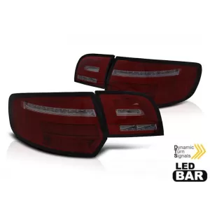 LED tuning tail light set suitable for Audi A3 8P sportback 2008-2012 red smoked base, left and right
