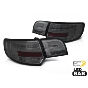 LED tuning tail light set suitable for Audi A3 8P sportback 2008-2012 fully smoked base, left and right