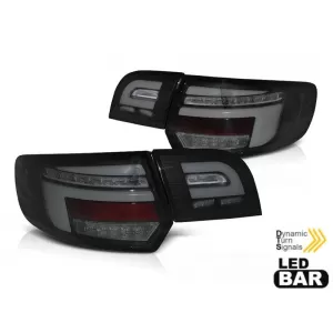 LED tuning tail light set suitable for Audi A3 8P sportback 2008-2012 fully smoked base, left and right