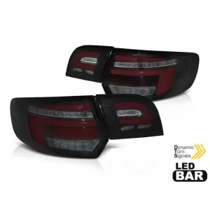 Tuning LED tail light set suitable for Audi A3 8P sportback 2008-2012 fully smoked base, left and right