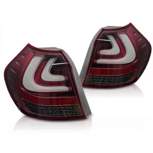 LED tail light set suitable for BMW Series 1 E87 2004-2007, with red base, left and right