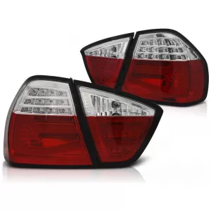 Tuning LED tail light set suitable for BMW 3 Series E90 03.2005-08.2008 red/white, left and right