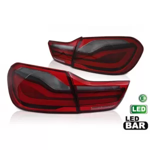LED tail light set suitable for BMW Series 4 F32 Coupe, F33 Cabriolet, F36 Gran Coupe 2013-2016, smoked, left and right - ABBMTX6010138
