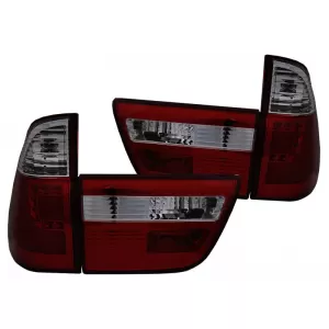 Tuning LED tail light set suitable for BMW X5 E53 1999-2003 smoked, left and right