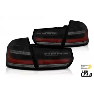 LED tail light set suitable for BMW 3 Series F30 sedan 2011-2018, smoked black, left and right