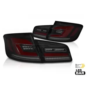 Tuning LED tail light set suitable for BMW 5 Series F10 2010-2016, black, left and right