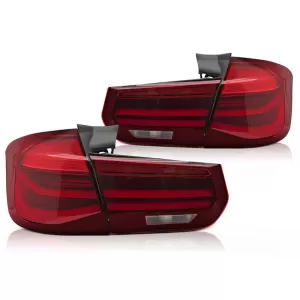 LED tail light set suitable for BMW 3 Series F31 Touring 2011-2018 with dynamic indicators, red base, left and right - ABBMTX6010165