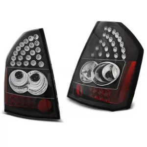 Tuning LED tail light set suitable for Chrysler 300C/300 2009-2010 with black base, left and right
