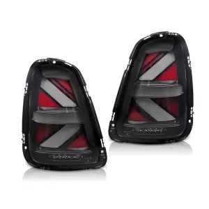 Tuning LED tail light kit suitable for Mini Cooper R56 hatchback 2006-2014, R57 convertible 2009-2014, R58 coupe, R59 Roadster 2011-2015 with smoked base, with 