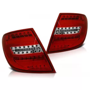 Tuning LED tail light set suitable for Mercedes C-Class W204 2007-2010 estate, left and right