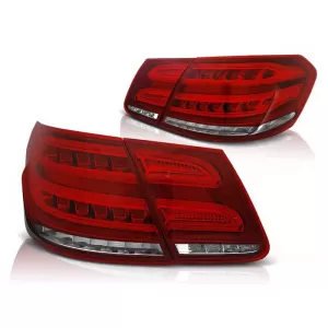 Tuning LED tail light set suitable for Mercedes E-Class W212 2009-2013 red/white, left and right