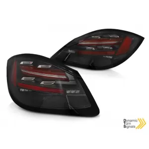 LED tail light set suitable for Porsche Boxer 978, Cayman 987C 2009-2012, black-red base, left and right