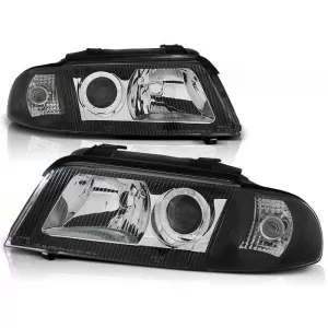 Tuning headlight set with lenses suitable for Audi A4 B5 01.1999-09.2000 sedan/wagon, left and right