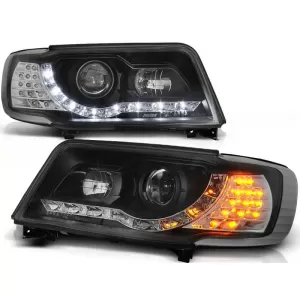 Tuning headlight set with LED lights suitable for Audi 100 C4 12.1990-06.1994, left and right