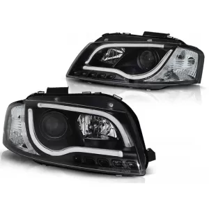 Tuning headlight kit with LED lights suitable for Audi A3 8P 05.2003-03.2008 3D/5D, left and right