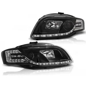 Tuning headlight kit with LED lights suitable for Audi A4 B7 11.2004-03.2008 sedan/wagon/convertible, left and right