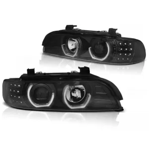 Tuning headlight kit with 3D LED angel eyes suitable for BMW E39 09.1995-05.2003 sedan/wagon, left and right