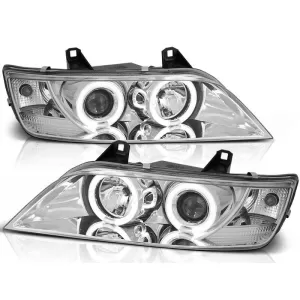 Tuning headlight kit with halogen angel eyes suitable for BMW Z3 01.1996-2002 coupe / convertible, left and right