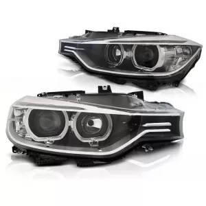 Tuning headlight set suitable for BMW 3 Series F30, F31 10.2011-05.2015 with black base, left and right - ABBMHX6010453