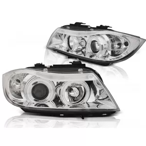 Tuning headlight kit with CCFL angel eyes suitable for BMW 3 E90/E91 03.2005-08.2008, left and right