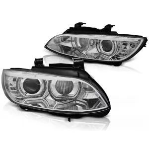 Tuning xenon headlights suitable for BMW Series 3 E92/E93 2006-2010 with chrome base