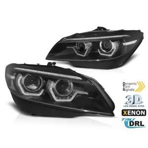 Tuning xenon headlight kit suitable for BMW Z4 E89 2009-2013 with black base, left and right for models without AFS function