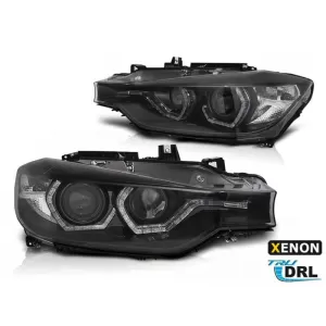Tuning xenon headlight kit suitable for BMW 3 Series F30, F31 2011-2015 with black base, left and right for models without AFS function - ABBMHX6010481