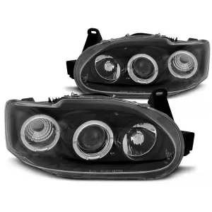 Tuning headlight kit with halogen angel eyes suitable for Ford ESCORT MK7 02.1995-2000, left and right