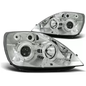 Tuning headlight kit with halogen angel eyes suitable for Ford FIESTA MK6 05.2002-08.2005, left and right
