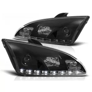 Tuning headlight set with LED lights suitable for Ford FOCUS MK2 09.2004-01.2008, left and right