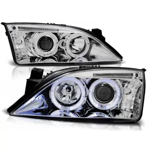 Tuning headlight kit with halogen angel eyes suitable for Ford MONDEO 09.2000-05.2007, left and right