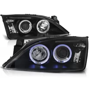 Tuning headlight kit with halogen angel eyes suitable for Ford MONDEO 09.2000-05.2007, left and right