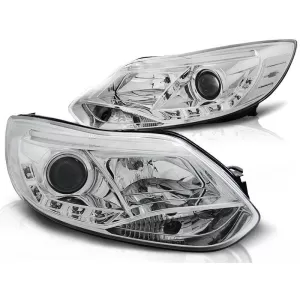 Tuning headlight set with LED lights suitable for Ford FOCUS MK3 2011-10.2014, left and right