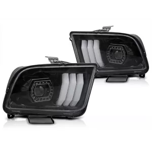 Tuning headlight set suitable for Ford Mustang 2004-2009 with black base