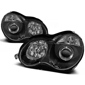 Tuning headlight set suitable for MERCEDES W203 C-CLASS 07.2000-03.2004, left and right