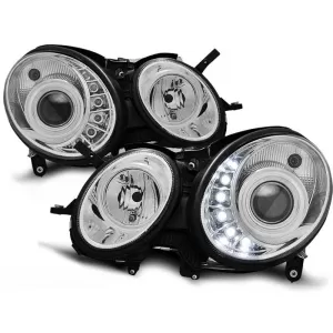 Tuning headlight set suitable for MERCEDES W211 E-CLASS 03.2002-04.2006, left and right