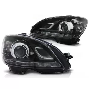 Tuning headlight set suitable for MERCEDES W204 C-CLASS 2007-2010, left and right