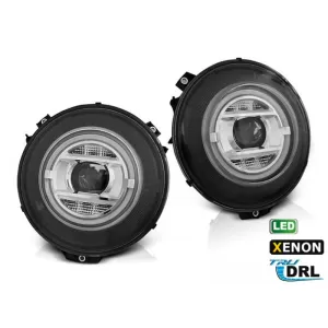 Xenon headlight set suitable for Mercedes G-Class W463 2007-2017 with black base, left and right